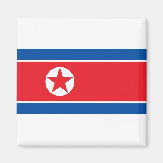 北朝鮮国旗 マグネット (正面)
