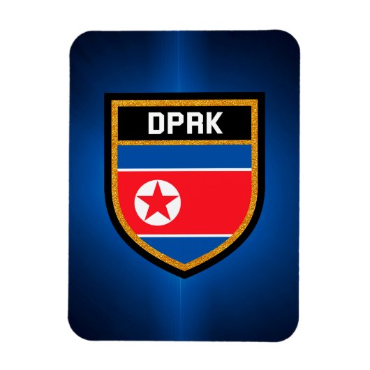 北朝鮮国旗 マグネット (縦)