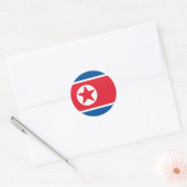 北朝鮮国旗 ラウンドシール (封筒)