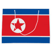 北朝鮮国旗 ラージペーパーバッグ (正面)