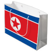 北朝鮮国旗 ラージペーパーバッグ (裏面アングル)