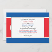 北朝鮮国旗、北朝鮮国結婚旗 招待状 (正面)