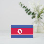 北朝鮮国旗 名刺 (スタンド正面)