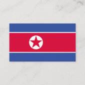 北朝鮮国旗 名刺 (正面)
