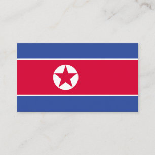 北朝鮮国旗 名刺