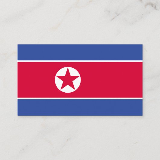 北朝鮮国旗 名刺 (正面)