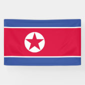 北朝鮮国旗 横断幕 (横)