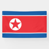 北朝鮮国旗 横断幕 (横)