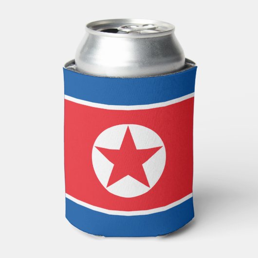 北朝鮮国旗 缶クーラー (缶正面)