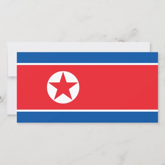 北朝鮮国旗(DPRK) カード (正面)
