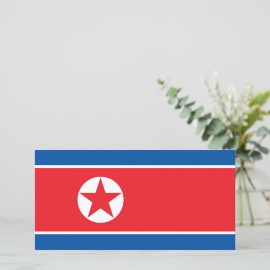 北朝鮮国旗(DPRK) カード (スタンド正面)
