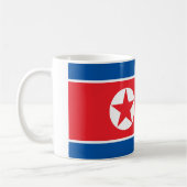 北朝鮮国旗(DPRK) コーヒーマグカップ (左)