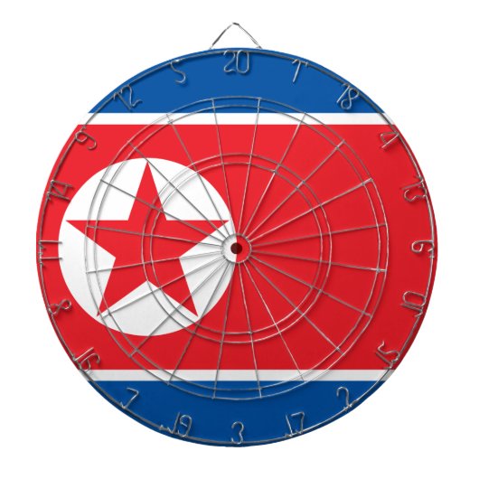 北朝鮮国旗(DPRK) ダーツボード (正面)