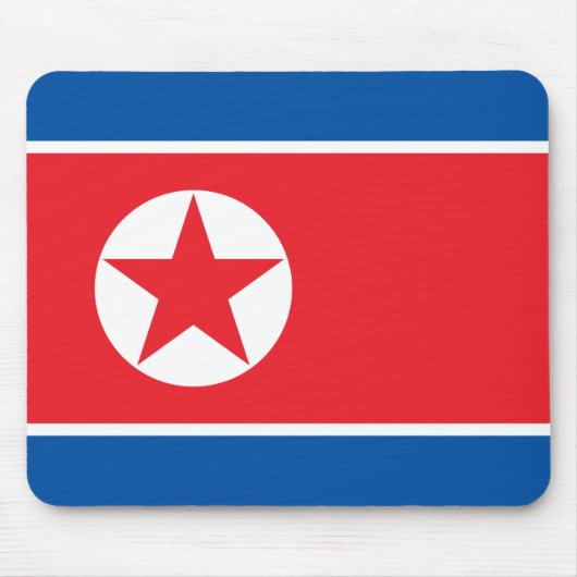 北朝鮮国旗(DPRK) マウスパッド (正面)
