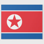 北朝鮮国旗(DPRK) ラッピングペーパー (フラット)