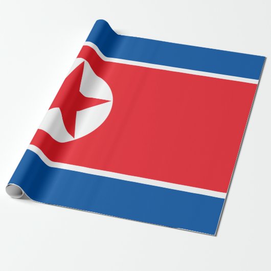 北朝鮮国旗(DPRK) ラッピングペーパー (アンロールド)