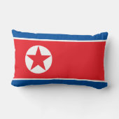 北朝鮮国旗(DPRK) ランバークッション (裏面)