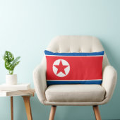 北朝鮮国旗(DPRK) ランバークッション (椅子)