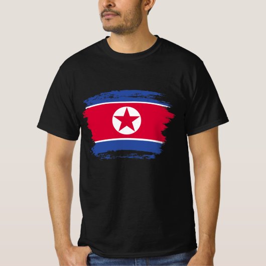 北朝鮮国旗 Tシャツ (正面)