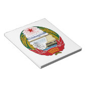 北朝鮮国章 ノートパッド (アングル)