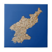 北朝鮮地図タイル タイル (正面)