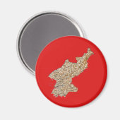 北朝鮮地図マグネット マグネット (正面/裏面)
