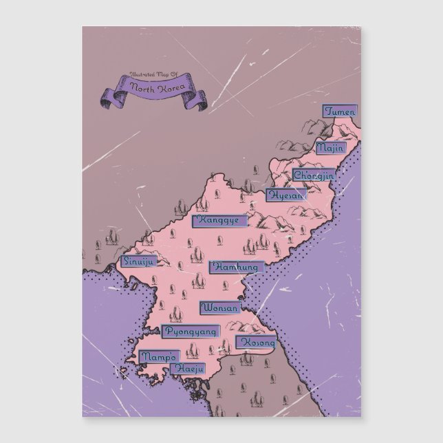 北朝鮮地図 (正面)