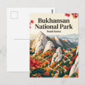 北朝鮮山国立公園 韓国 ポストカード (正面/裏面)