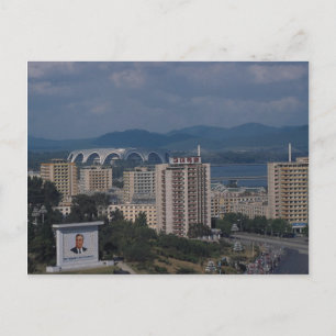 北朝鮮平壌の景観 ポストカード