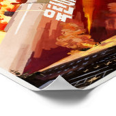 北朝鮮火災・フューリープロパガンダポスター ポスター (角)