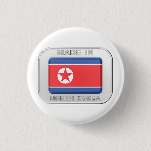 北朝鮮製 缶バッジ (正面)