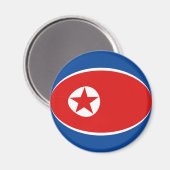 北朝鮮魚眼旗磁石 マグネット (正面/裏面)