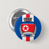 北朝鮮 缶バッジ (正面&裏面)