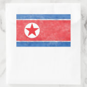 北朝鮮 長方形シール (バッグ)