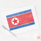 北朝鮮 長方形シール (封筒)