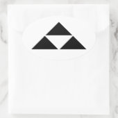 北条鱗 楕円形シール (バッグ)