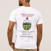 北東つる植物の供給のスタッフのワイシャツ Tシャツ (裏面)