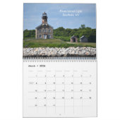 北東のカレンダーの象徴的なライトハウス カレンダー (3月 2026)