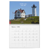 北東のカレンダーの象徴的なライトハウス カレンダー (2月 2026)
