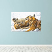 北東タイガー キャンバスプリント (インサイチュ (ウッドフロア))