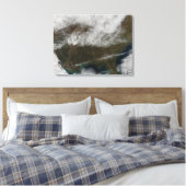 北東テキサス州から延びる雪の覆い キャンバスプリント (インサイチュ (寝室))