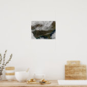 北東テキサス州から延びる雪の覆い ポスター (キッチン)