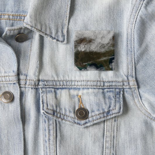 北東テキサス州から延びる雪の覆い 缶バッジ (インサイチュ)