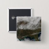 北東テキサス州から延びる雪の覆い 缶バッジ (正面&裏面)