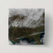 北東テキサス州から延びる雪の覆い 缶バッジ (正面)