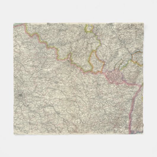 北東フランス フリースブランケット (正面(横))