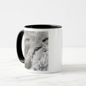 北東州に雪が降統一されたる マグカップ (正面左)