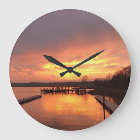 北東河川時計 ラージ壁時計 (正面)