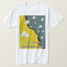 北東海岸で太陽と会おう Tシャツ