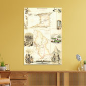 北東海岸のイギリス領 キャンバスプリント (インサイチュ (リビング))